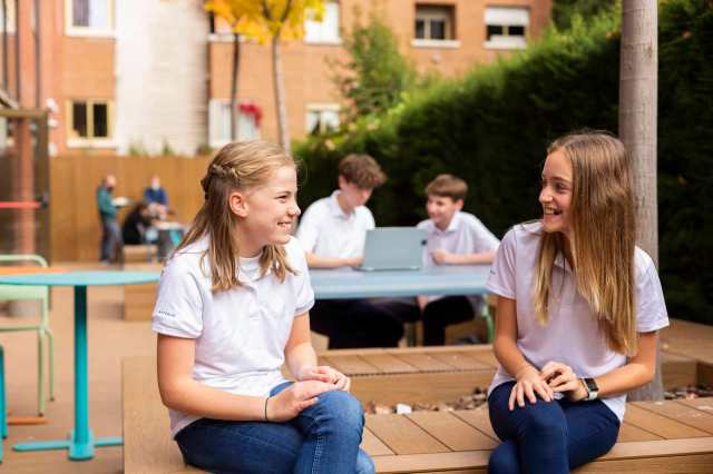 girls chatting outside girls chatting outside